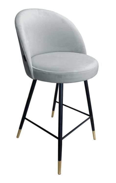 Hoker niski TANEW VELVET GOLD jasno szary ATOS 1 szt.