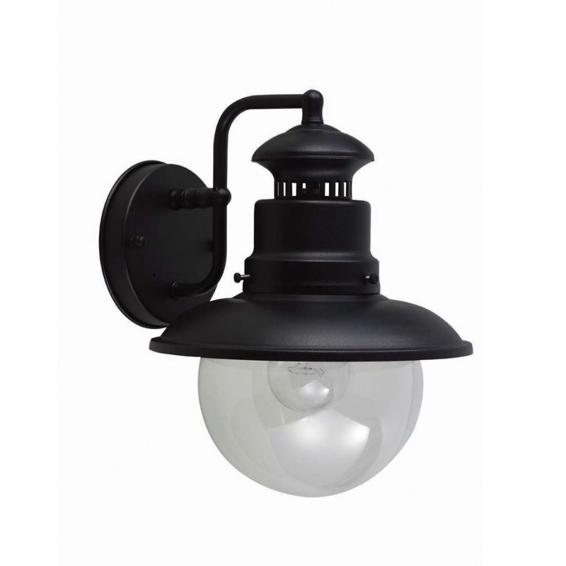 Kinkiet ścienny zewnętrzny Garden Zone Shipston czarny 1 x E27 x 60W IP44 wym: 26,8 x 21,5 x 24,2 cm - 1 szt.