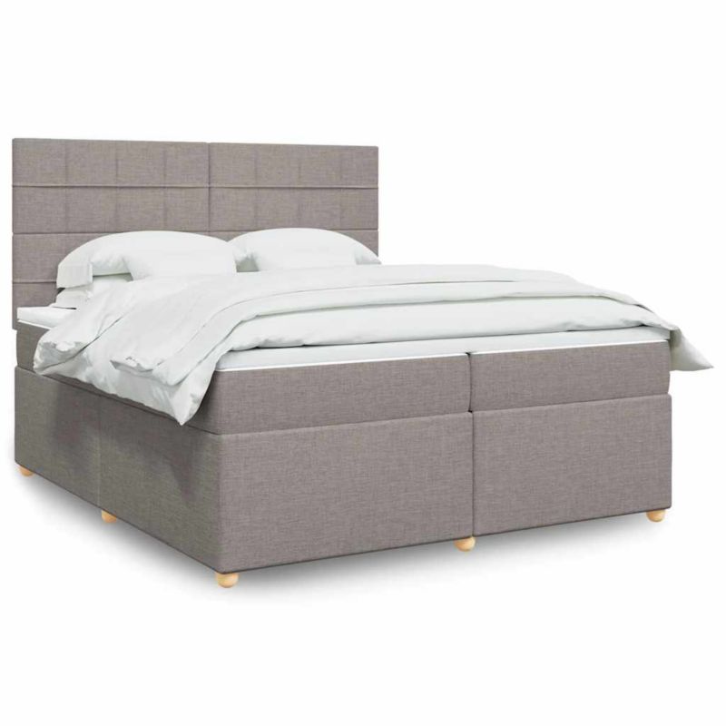 Łóżko z materacem WaszeMeble 200x200 cm taupe WM-3293691 1 szt.