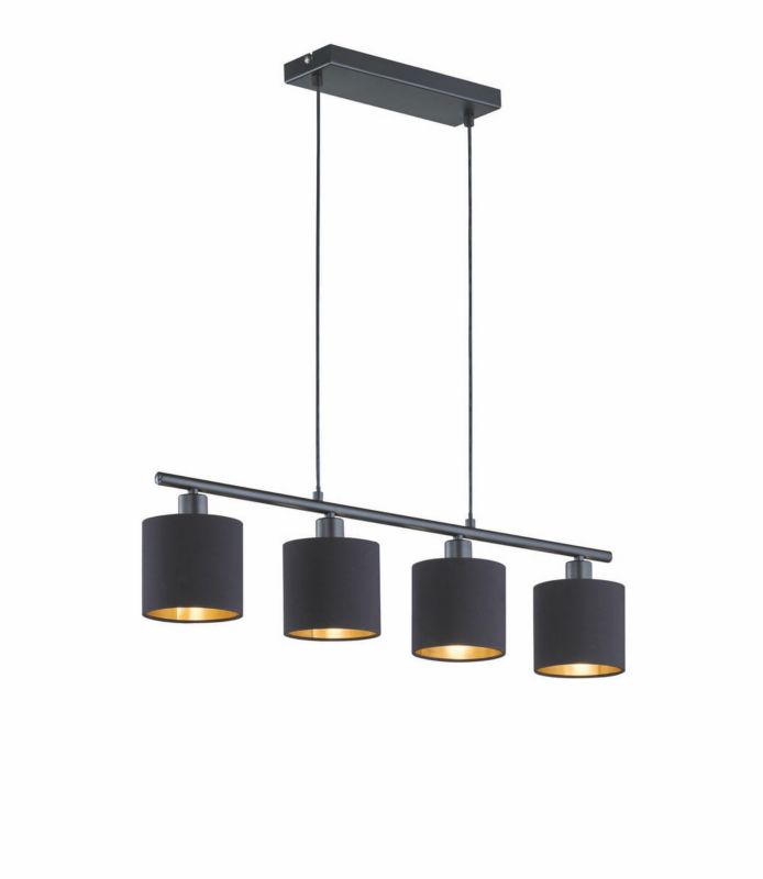Lampa wisząca RL Tommy czarno-złota wym: 150 x 75 x 12 cm 4xE14 x 1 szt.