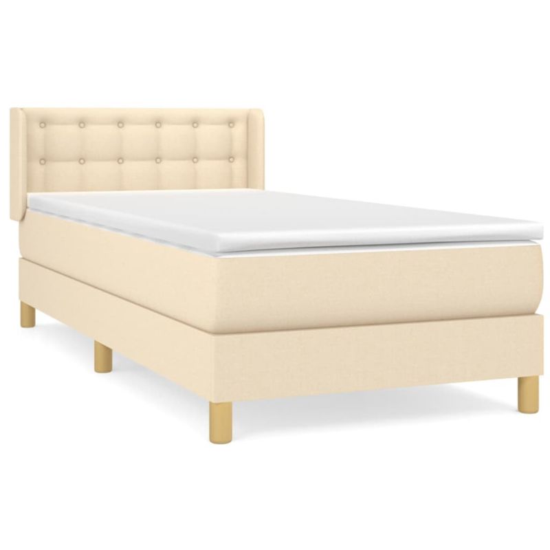 Łóżko z materacem WaszeMeble 80x200 cm kremowy WM-3130550 1 szt.