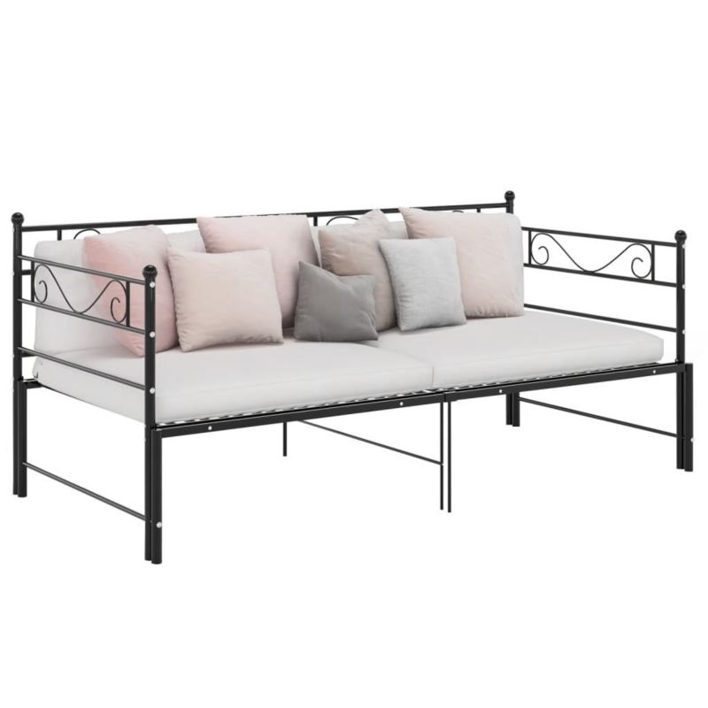 Łóżko metalowe WaszeMeble 90x200 cm czarna WM-324770 1 szt.