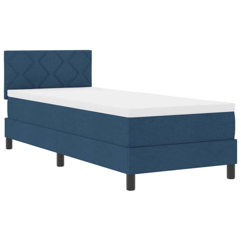 Łóżko z materacem WaszeMeble 80x200 cm ciemny błękit WM-3338726 1 szt.