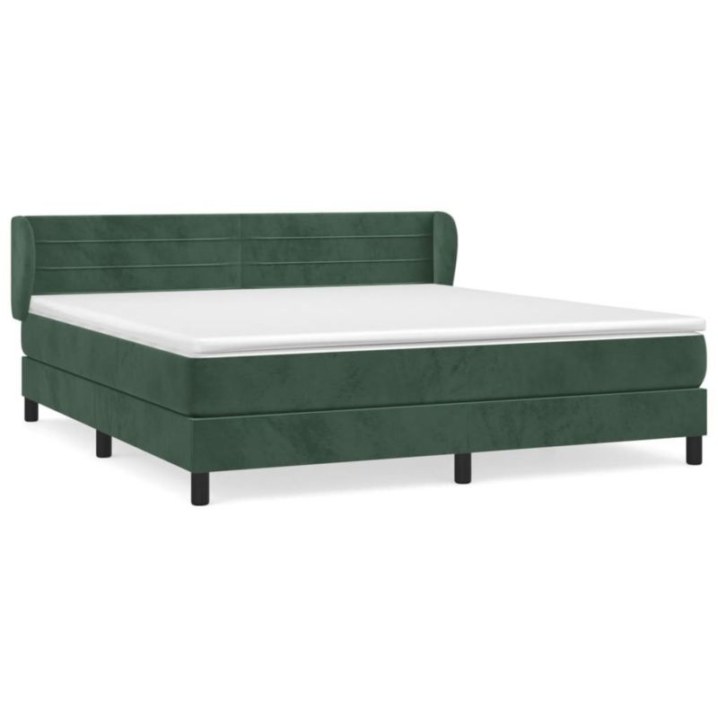 Łóżko kontynentalne WaszeMeble 160x200 cm ciemnozielone WM-3127562 1 szt.