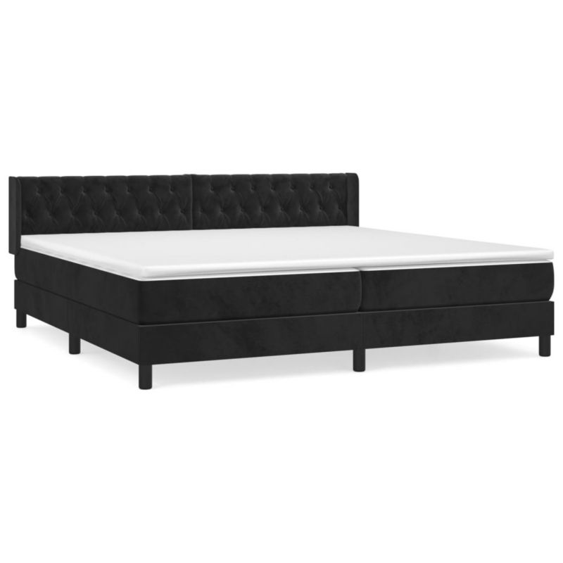 Łóżko kontynentalne WaszeMeble 200x200 cm czarne WM-3131161 1 szt.
