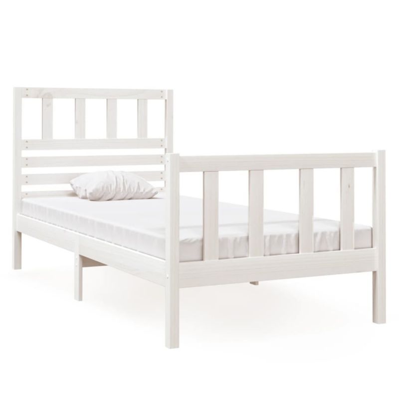 Łóżko drewniane WaszeMeble 75x190 cm biała WM-3101114 1 szt.
