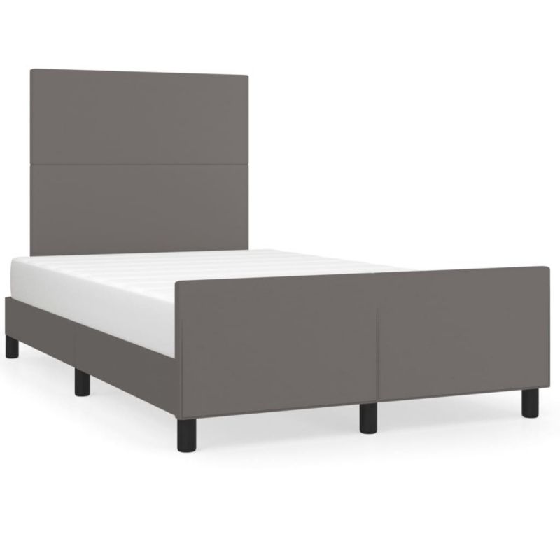 Łóżko tapicerowane WaszeMeble 120x190 cm szara WM-3270552 1 szt.