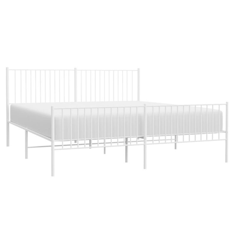 Łóżko metalowe WaszeMeble 200x200 cm biała WM-350956 1 szt.