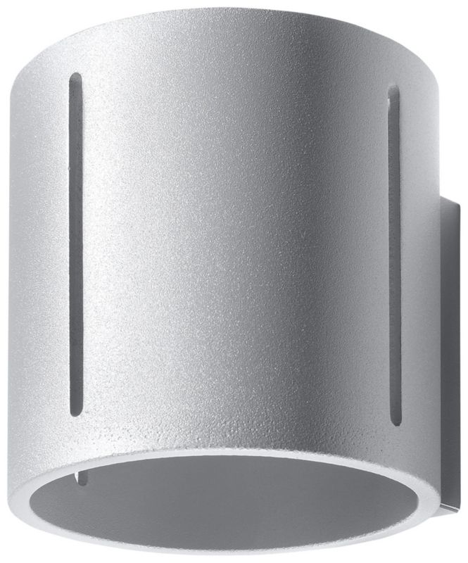 Kinkiet ścienny Sollux Lighting Inez szary 1 x G9 x 40W IP20 wym: 10 x 12 x 12 cm - 1 szt.