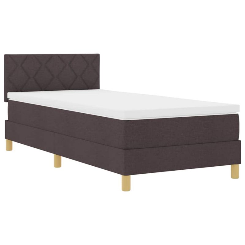 Łóżko z materacem WaszeMeble 100x200 cm brązowy WM-3338975 1 szt.