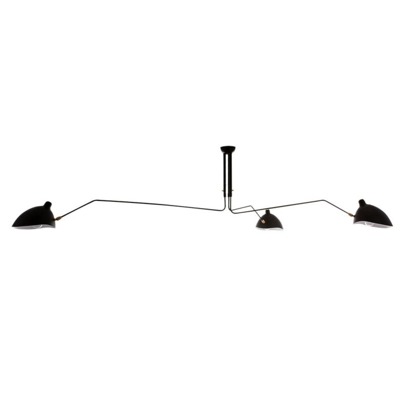 Żyrandol Italux Davis 4255 czarny industrialny 3xE27 x 60W 1 szt.