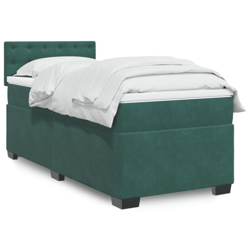 Łóżko kontynentalne WaszeMeble 80x200 cm zielone WM-3286177 1 szt.