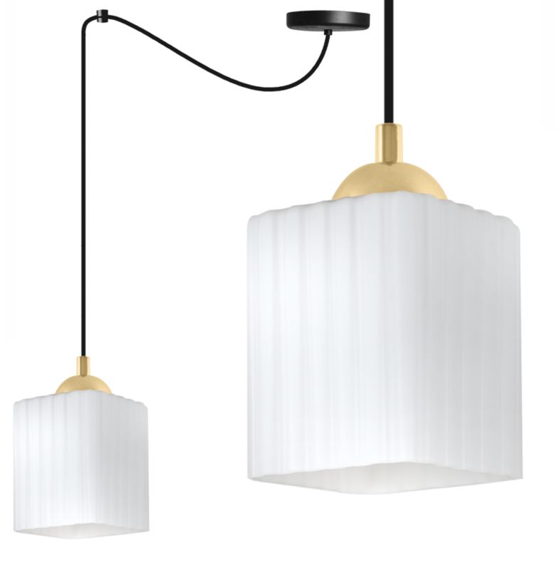Lampa sufitowa wisząca Light Home LH Riffle Pająk 1x E27 60W czarny/biały/złoty 1szt.