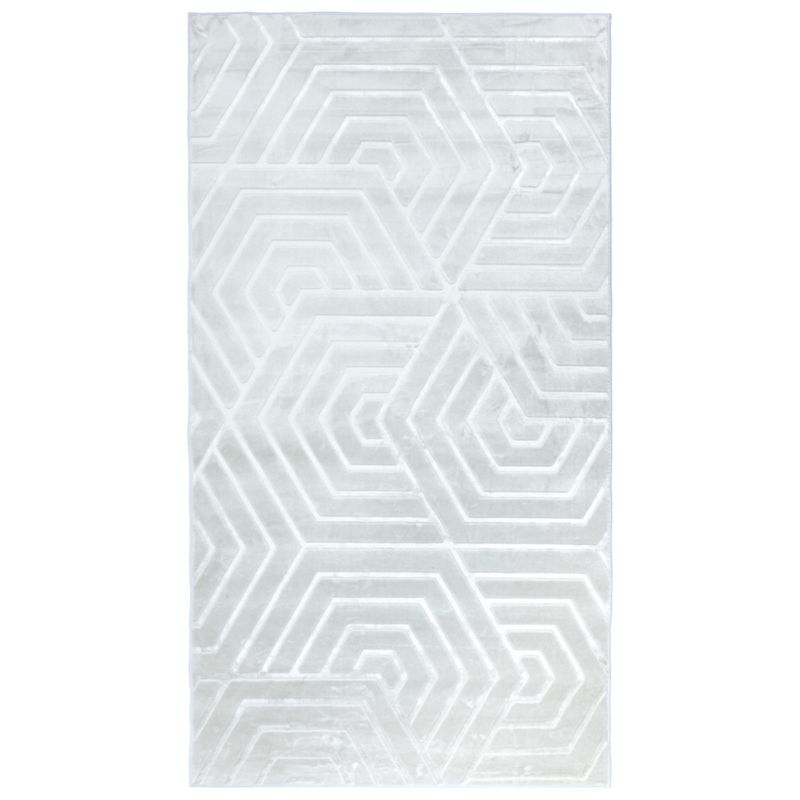 Dywan nowoczesny Glamour 3D e-floor 80x150 cm geometryczny szary 1 szt
