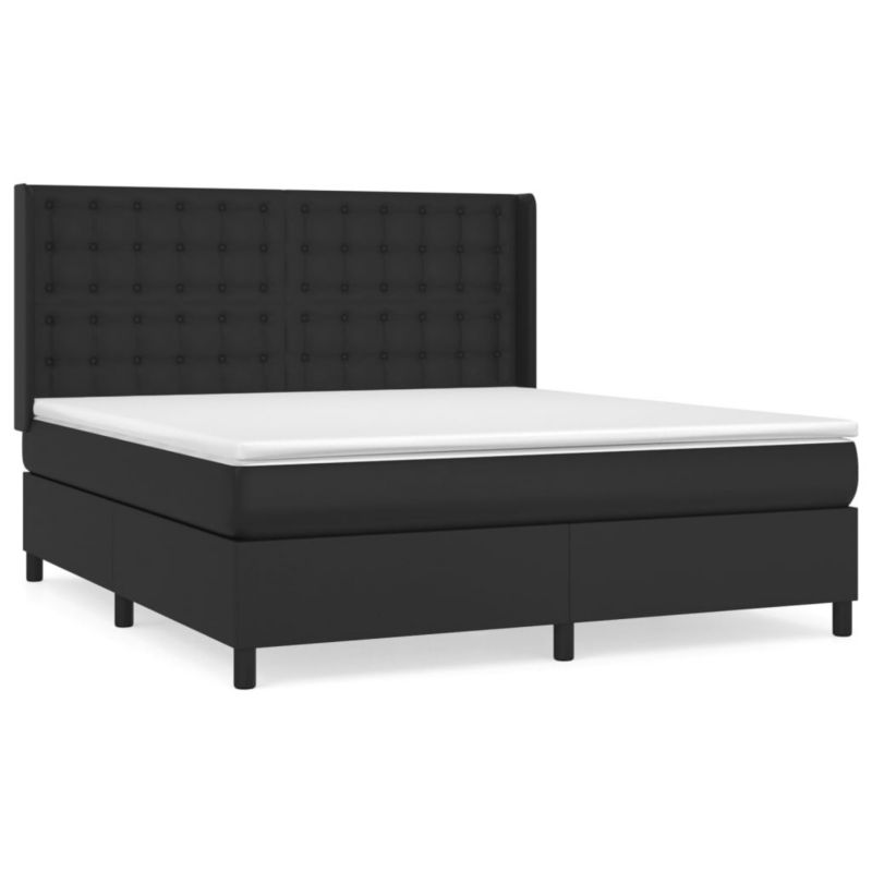 Łóżko kontynentalne WaszeMeble 180x200 cm czarne WM-3132513 1 szt.