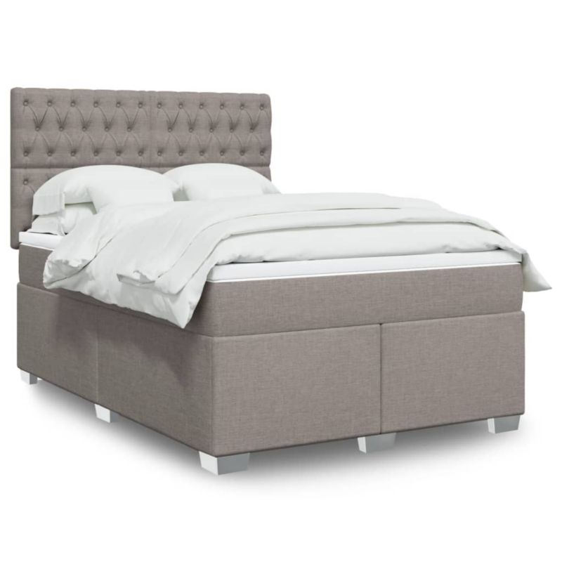 Łóżko z materacem WaszeMeble 160x200 cm taupe WM-3290550 1 szt.