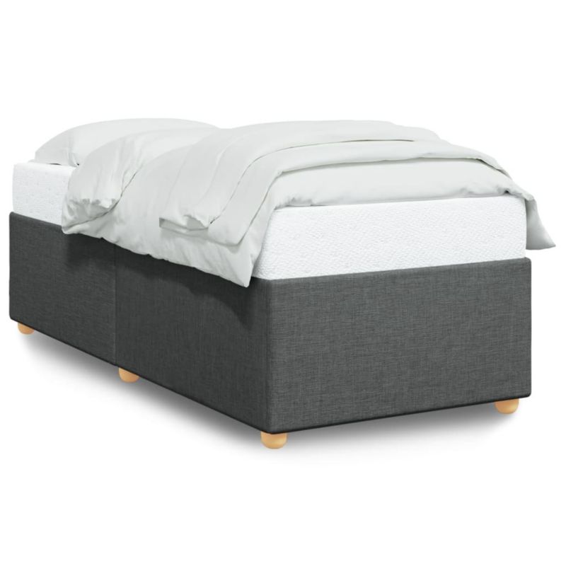Łóżko tapicerowane WaszeMeble 90x190 cm ciemnoszare WM-3284695 1 szt.