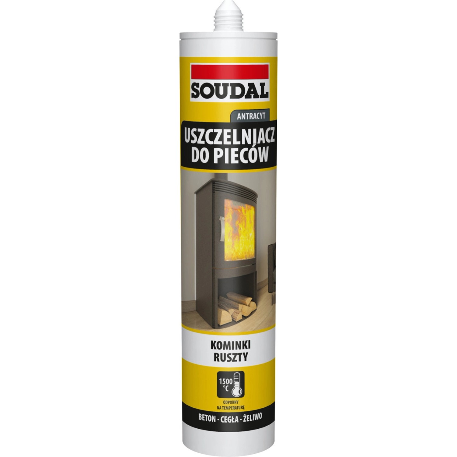 Soudal Uszczelniacz do pieców 280 ml czarny
