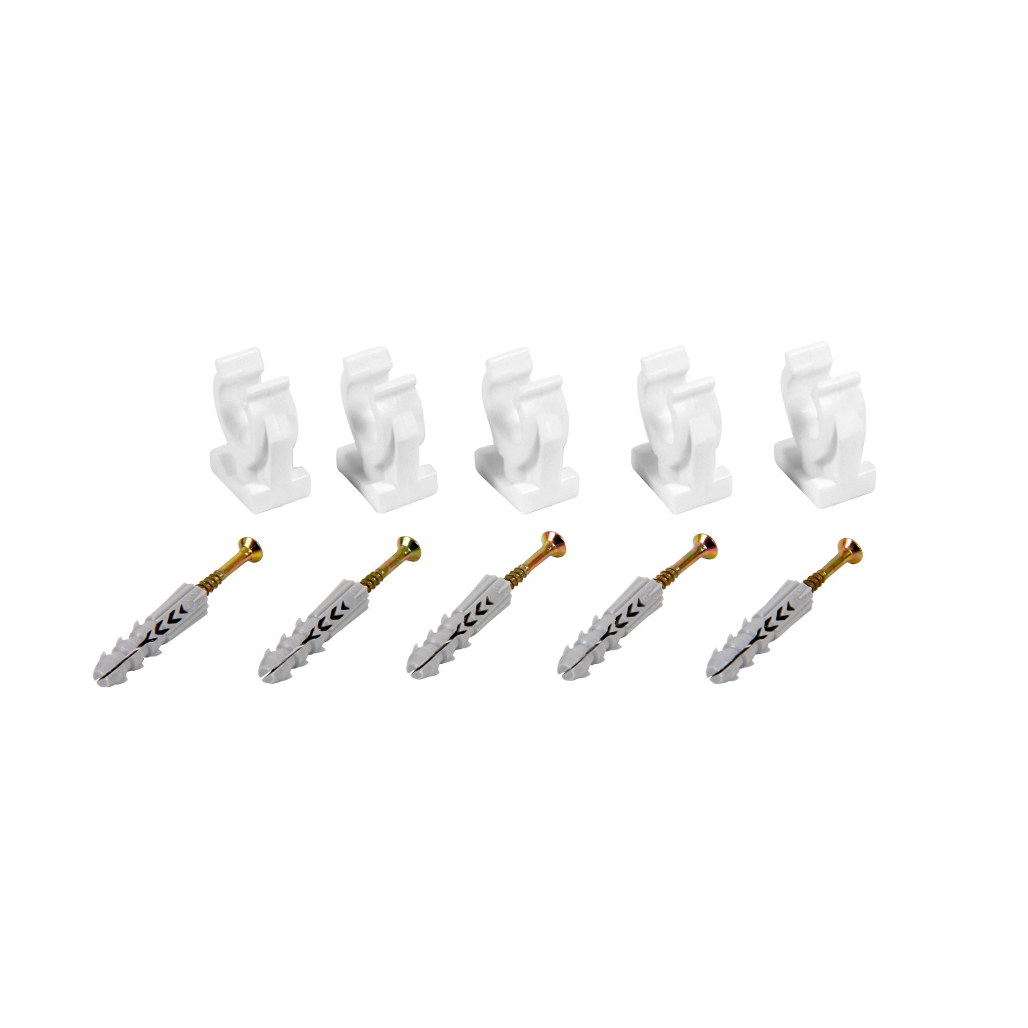 Uchwyt pojedyńczy ze śrubą i kołkiem 22 mm