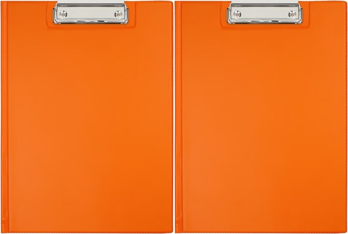 2x Clipboard Biurfol, z okładką, A4, pomarańczowy