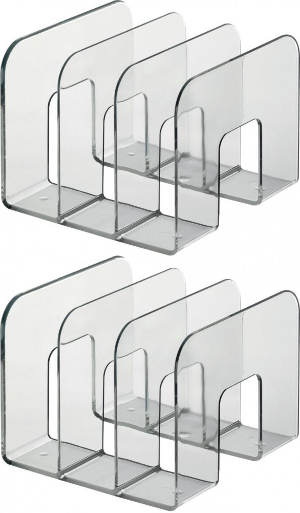 2x Stojak na katalogi Durable Trend, 215x165x210mm, przezroczysty