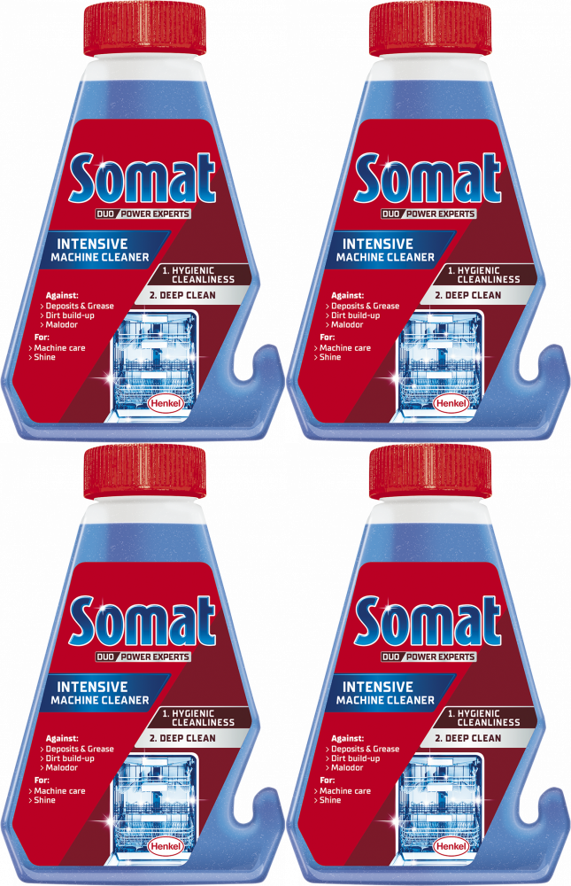 4x Płyn do mycia zmywarek Somat, 250ml