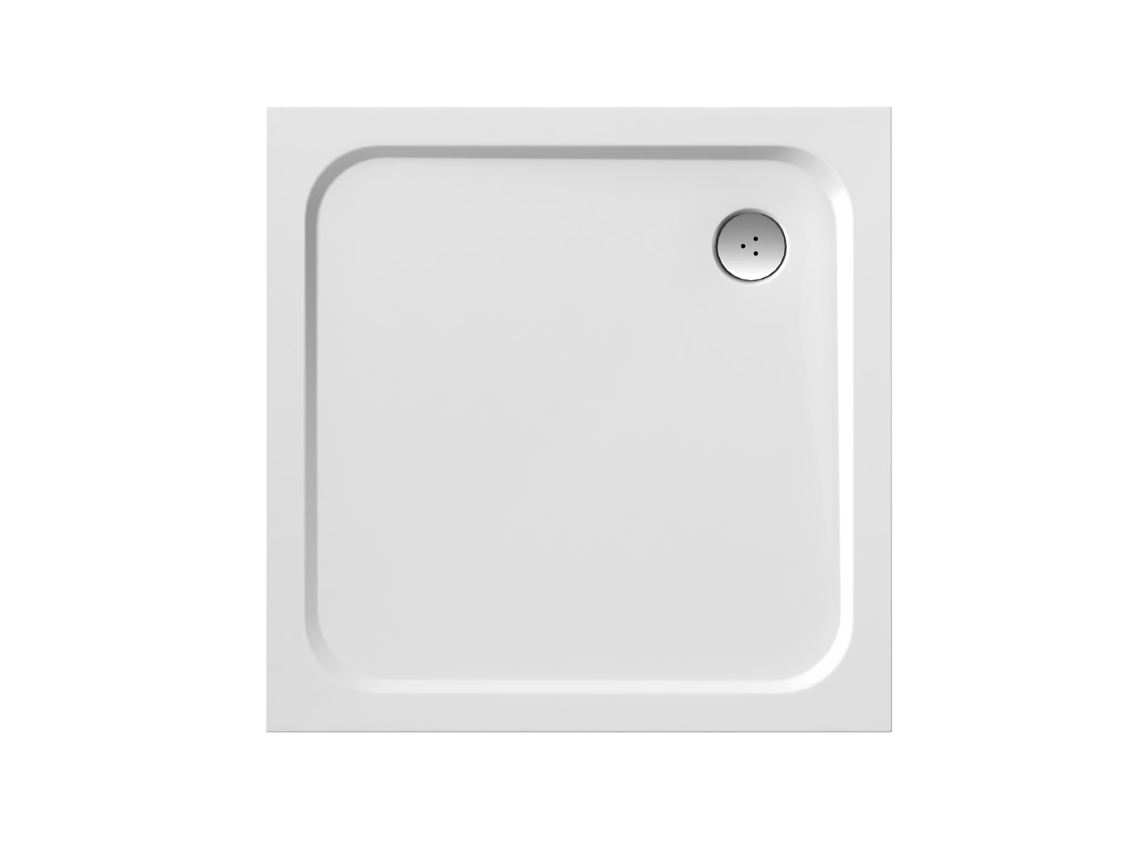 Ravak Perseus Pro Chrome brodzik 80x80 cm kwadratowy biały XA044401010