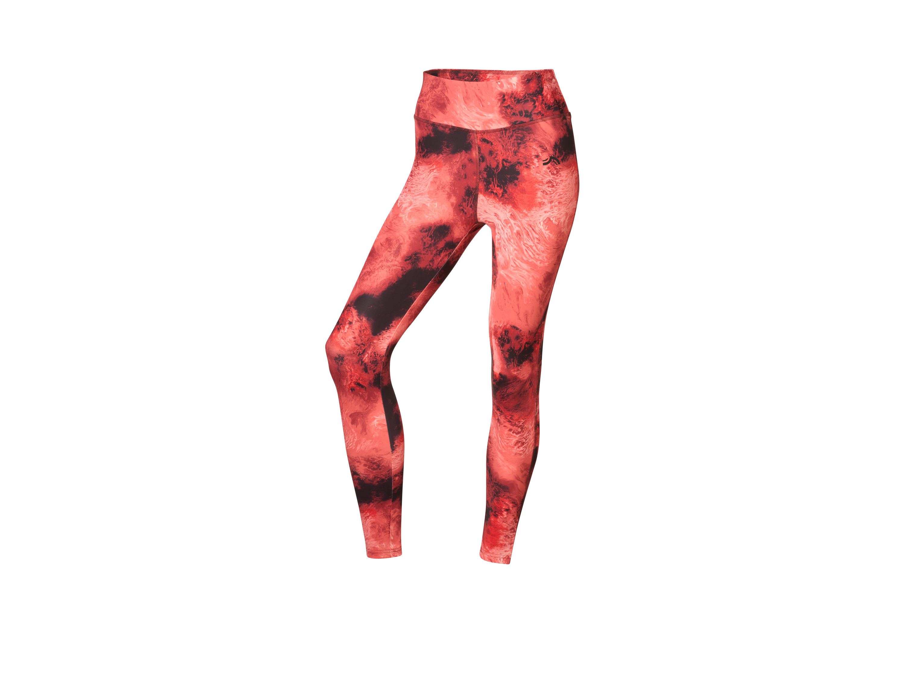 Crivit Legginsy funkcyjne damskie Wzorzysty/czerwony, XS 32/34