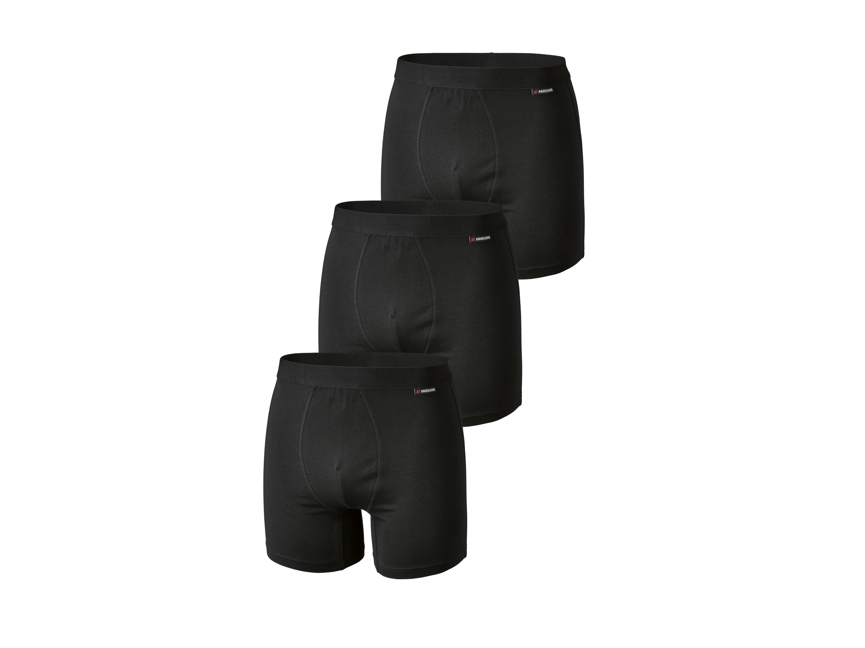 PARKSIDE Bokserki funkcyjne męskie, 3 pary, czarny, rozmiar 6/L, Coolmax EcoMade, Lycra