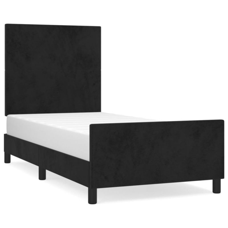 Łóżko tapicerowane WaszeMeble 90x200 cm czarna WM-3125613 1 szt.