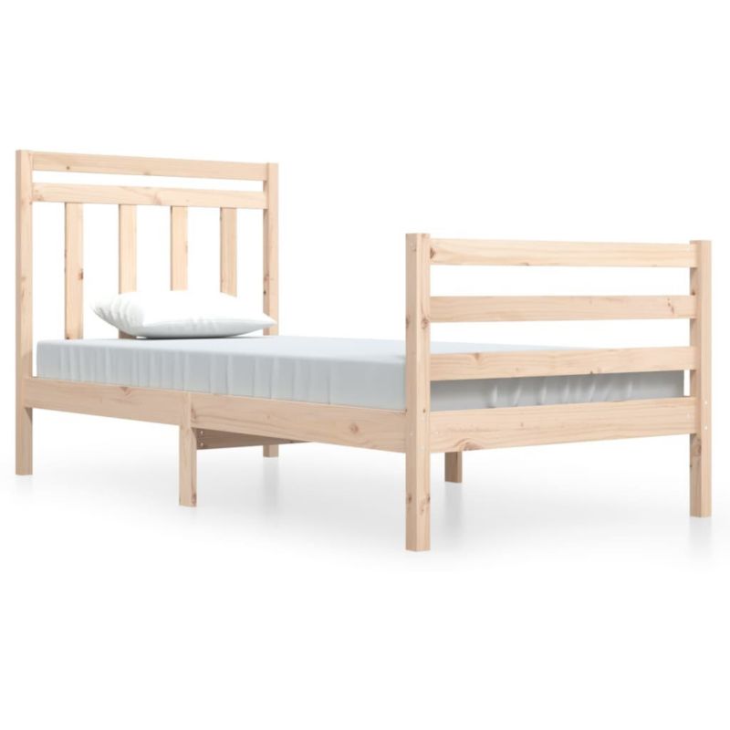 Łóżko drewniane WaszeMeble 90x200 cm brązowe WM-3105300 1 szt.