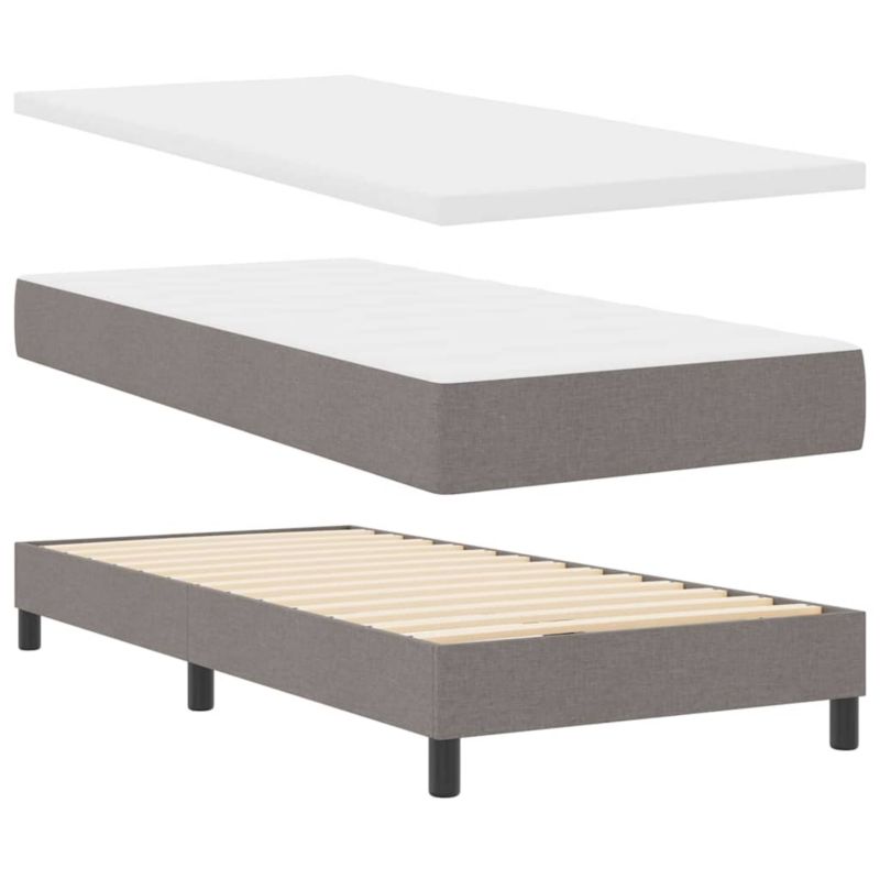 Łóżko z materacem WaszeMeble 100x200 cm ciemnoszary WM-3340077 1 szt.