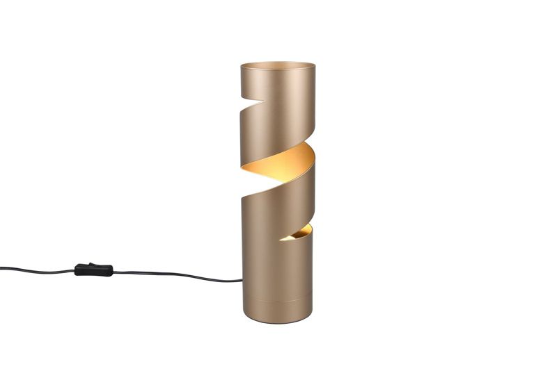 Lampka stołowa Trio Stream kawowy 1 x GU10 x 10W IP20 wym: 35 x 10 x 10 cm metal - 1 szt.