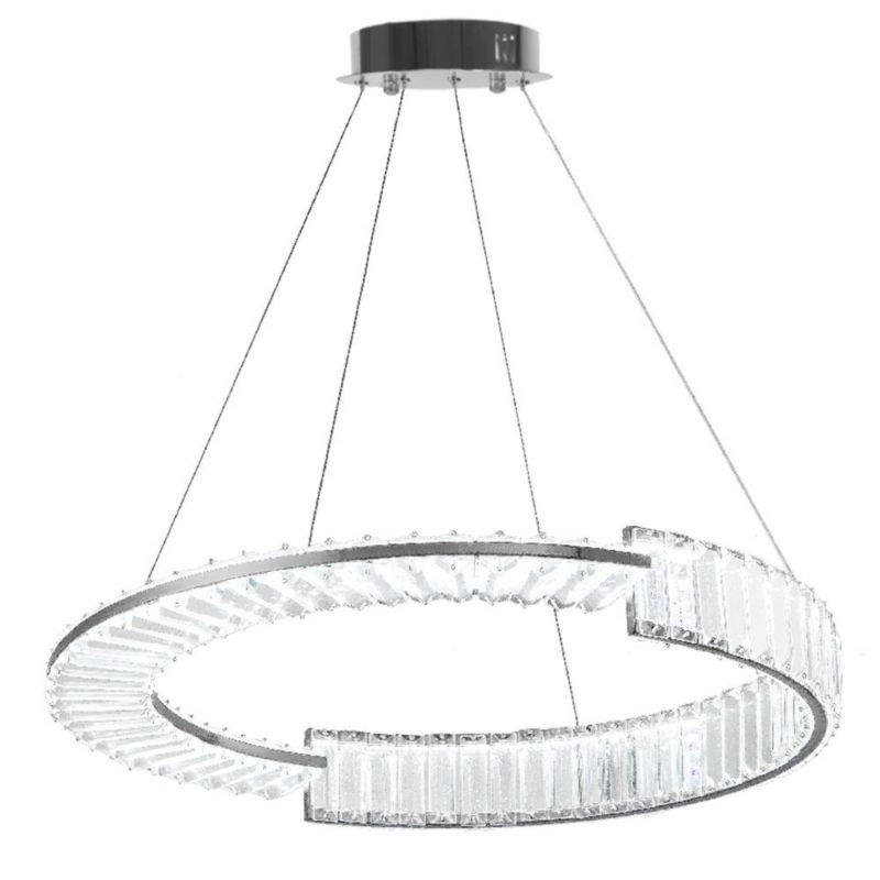 Lampa Sufitowa Wisząca Toolight Led App1529-Cp60 Chrom 1 Szt