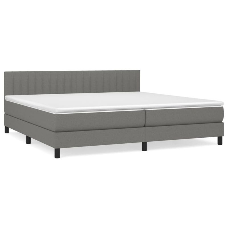 Łóżko kontynentalne WaszeMeble 200x200 cm ciemnoszara WM-3140242 1 szt.