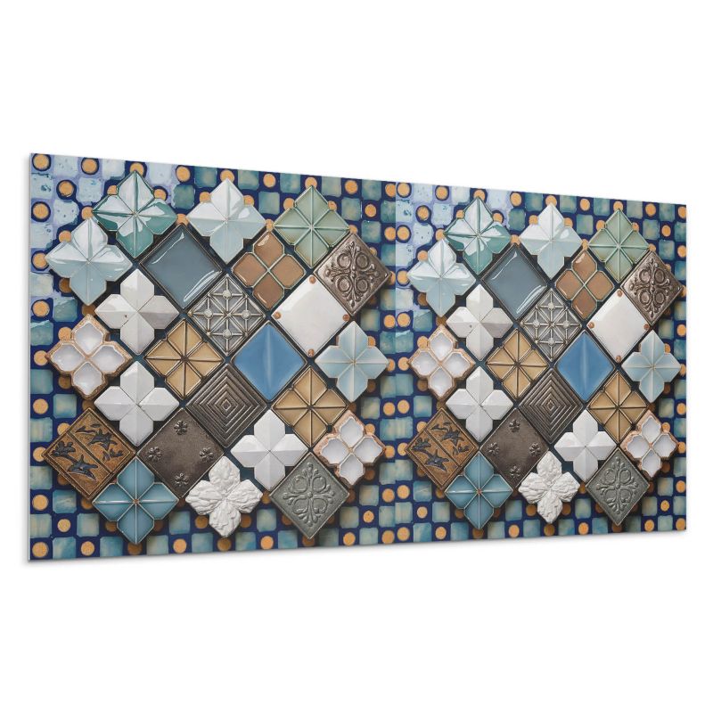 Panel samoprzylepny Wallfluent 100x50 cm Stylowe wzory płytek 1 szt.