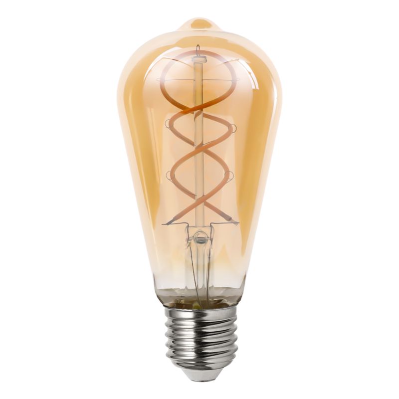 Żarówka LED E27 MasterLED Filament Dimm ST64 4W 2200K ciepła biel szkło bursztynowe ściemnialna 1 szt.