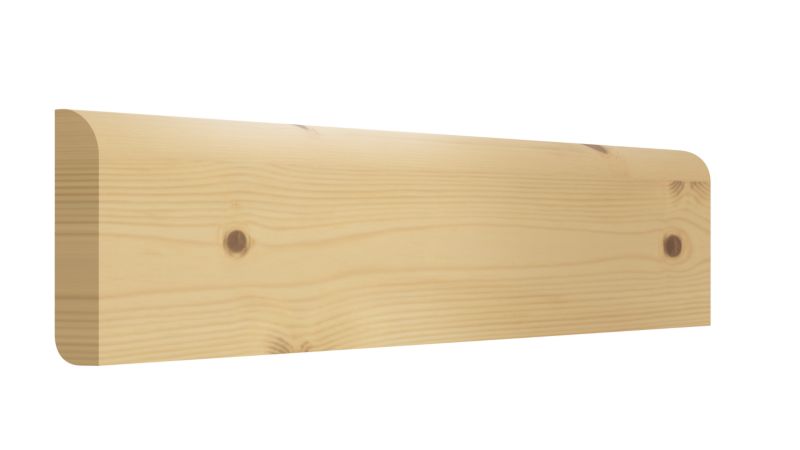 Listwa przypodłogowa GoodHome sosnowa dwustronna 15 x 94 x 2400 mm round / bullnose