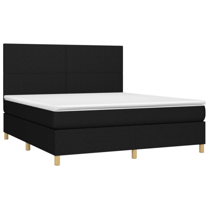 Łóżko kontynentalne WaszeMeble 180x200 cm czarne WM-3135295 1 szt.