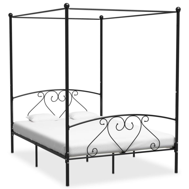 Łóżko metalowe WaszeMeble 160x200 cm czarna WM-284437 1 szt.