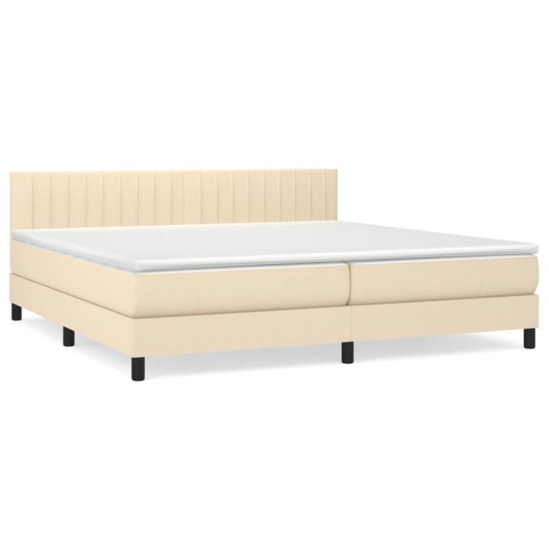 Łóżko kontynentalne WaszeMeble 200x200 cm kremowe WM-3140246 1 szt.