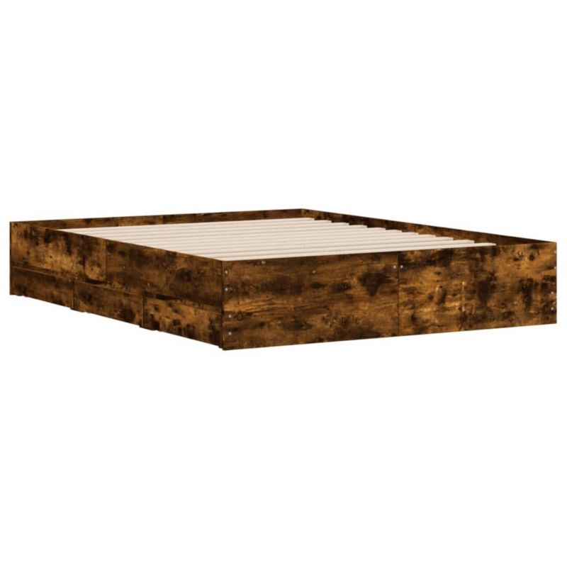 Łóżko drewniane WaszeMeble 140x200 cm brązowe WM-3207277 1 szt.