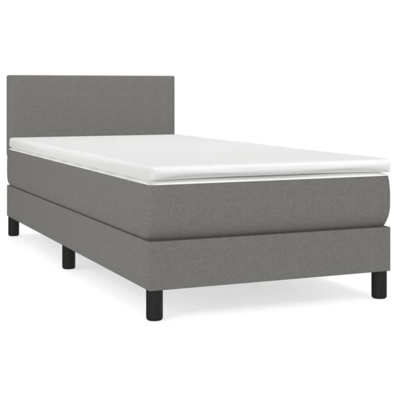 Łóżko kontynentalne WaszeMeble 80x200 cm ciemnoszara WM-3139850 1 szt.