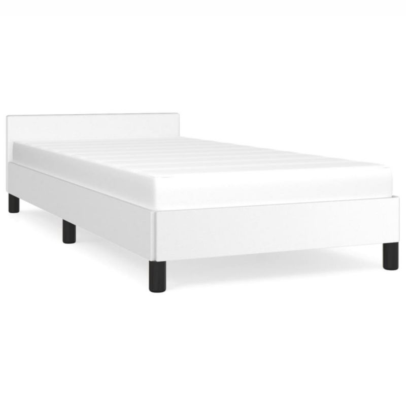 Łóżko tapicerowane WaszeMeble 90x190 cm biała WM-347472 1 szt.