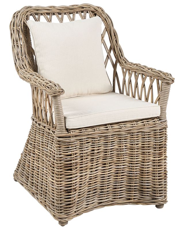 Fotel ogrodowy Maros ii Rattan Naturalny 1 szt.