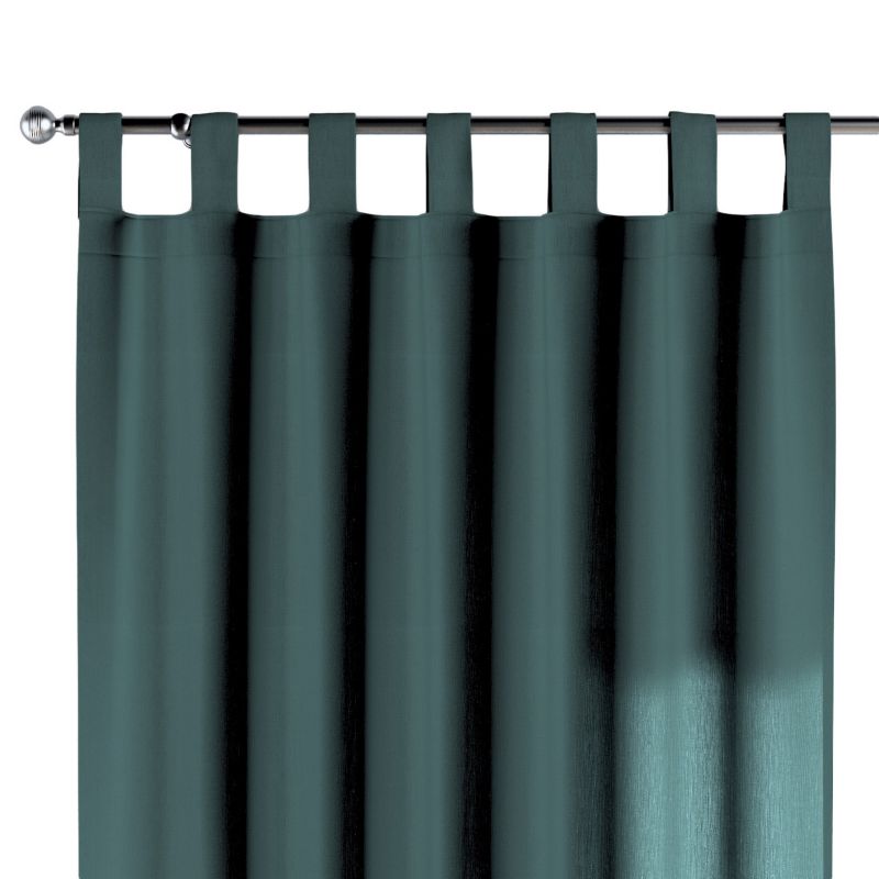 Zasłona na szelkach 1 szt. 130 x 245 cm Dekoria zgaszona szmaragdowa zieleń 1 szt.
