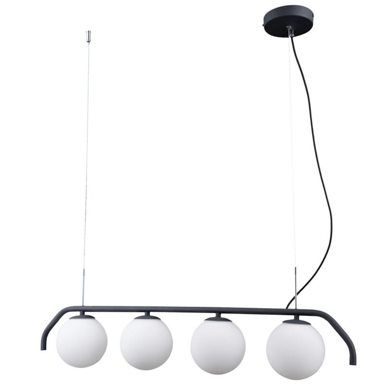 Lampa sufitowa wisząca Italux Carimi 2857 grafitowo-biała nowoczesna 4xG9 x 1 szt.
