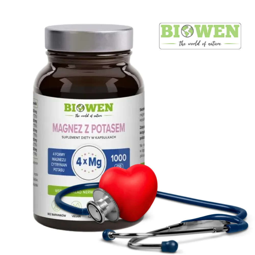 Magnez - 4 formy z Potasem 100kaps. Biowen