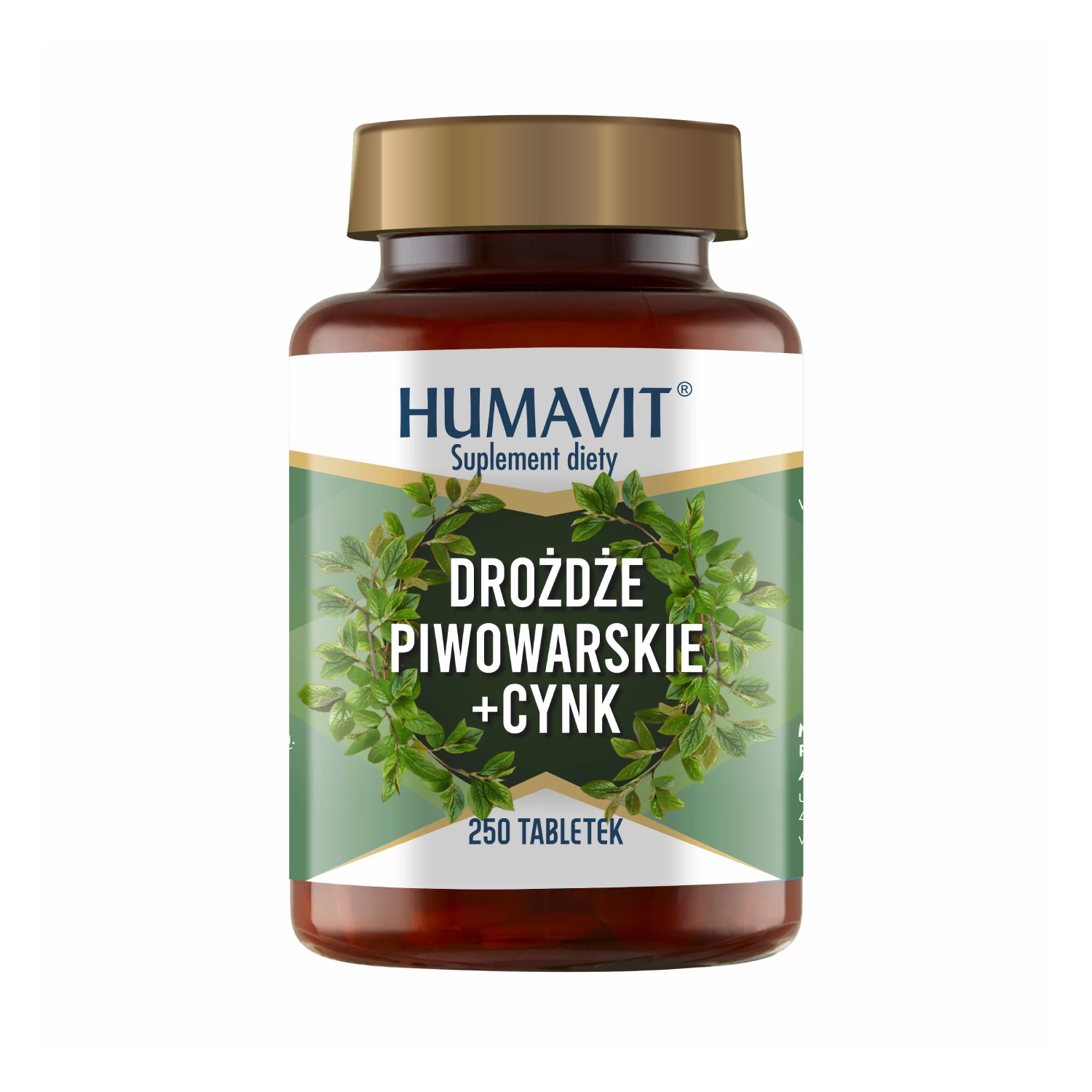 Humavit - drożdże piwowarskie + cynk, 250 tabletek