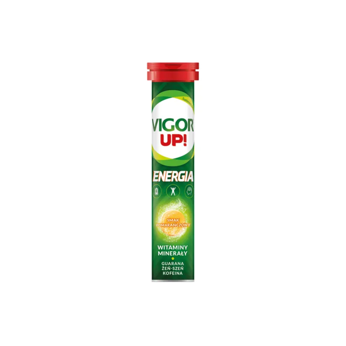 Vigor up! energia, smak pomarańczowy, 20 tabletek